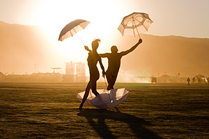 Burning Man - Umbrella Dance
