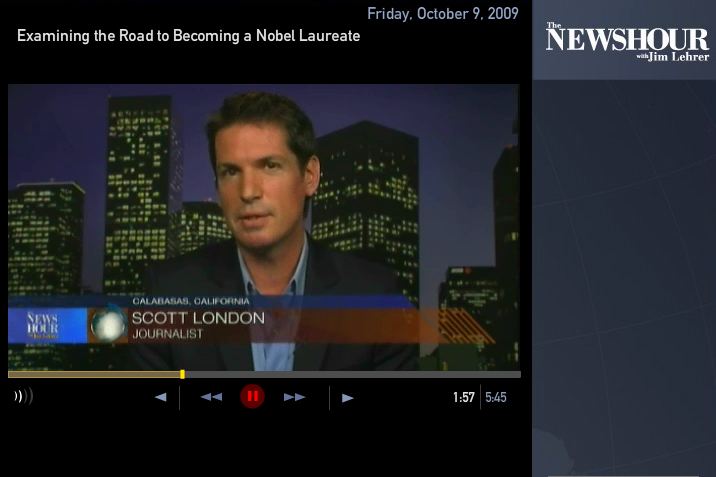 Scott London on the Newshour with Jim Lehrer